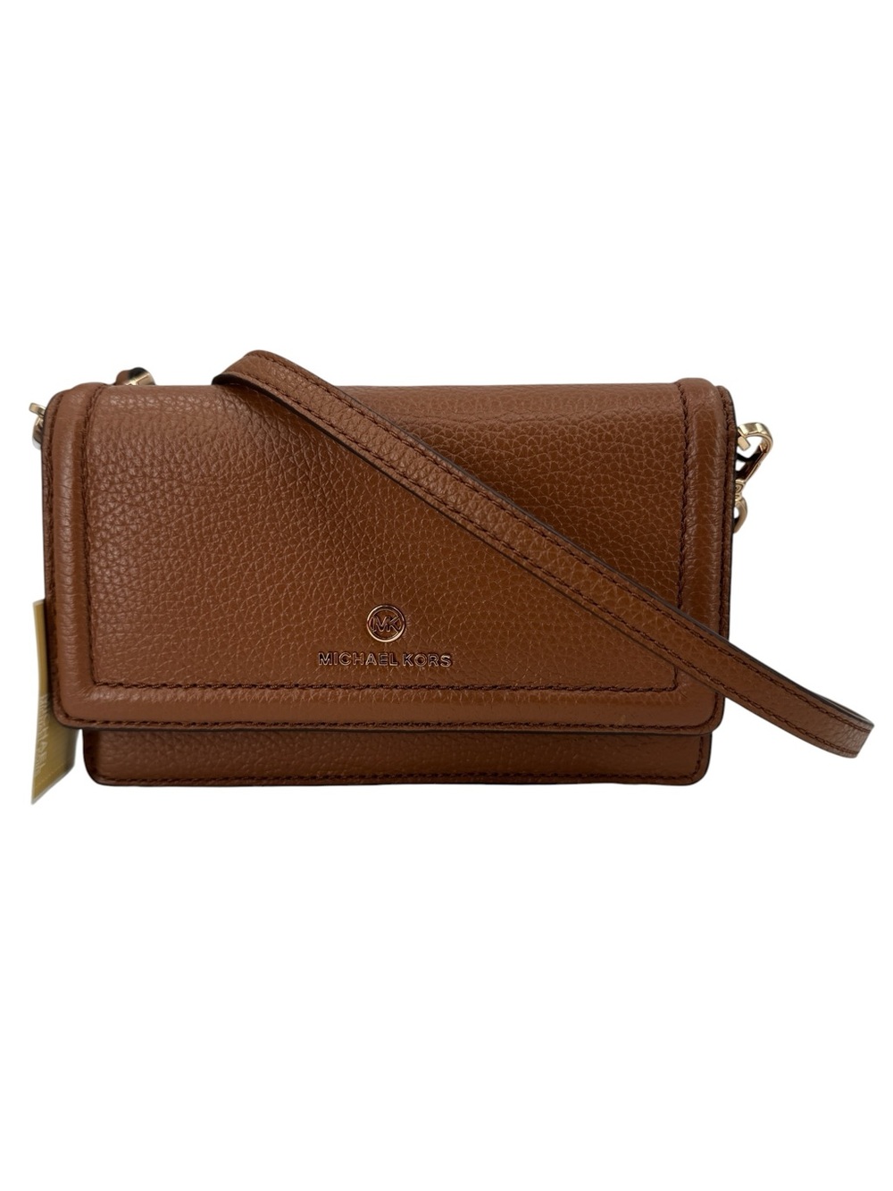 Michael Kors Jet Set Charm Small Phone Leather Crossbody Brown